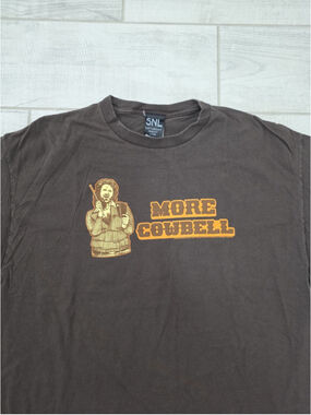 Vintage SNL More Cowbell 2006 Brown Shirt Size XL